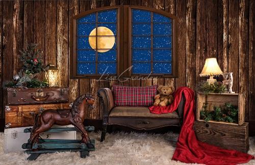 Kate Christmas Window Backdrop for Photography Designed by Lisa Granden