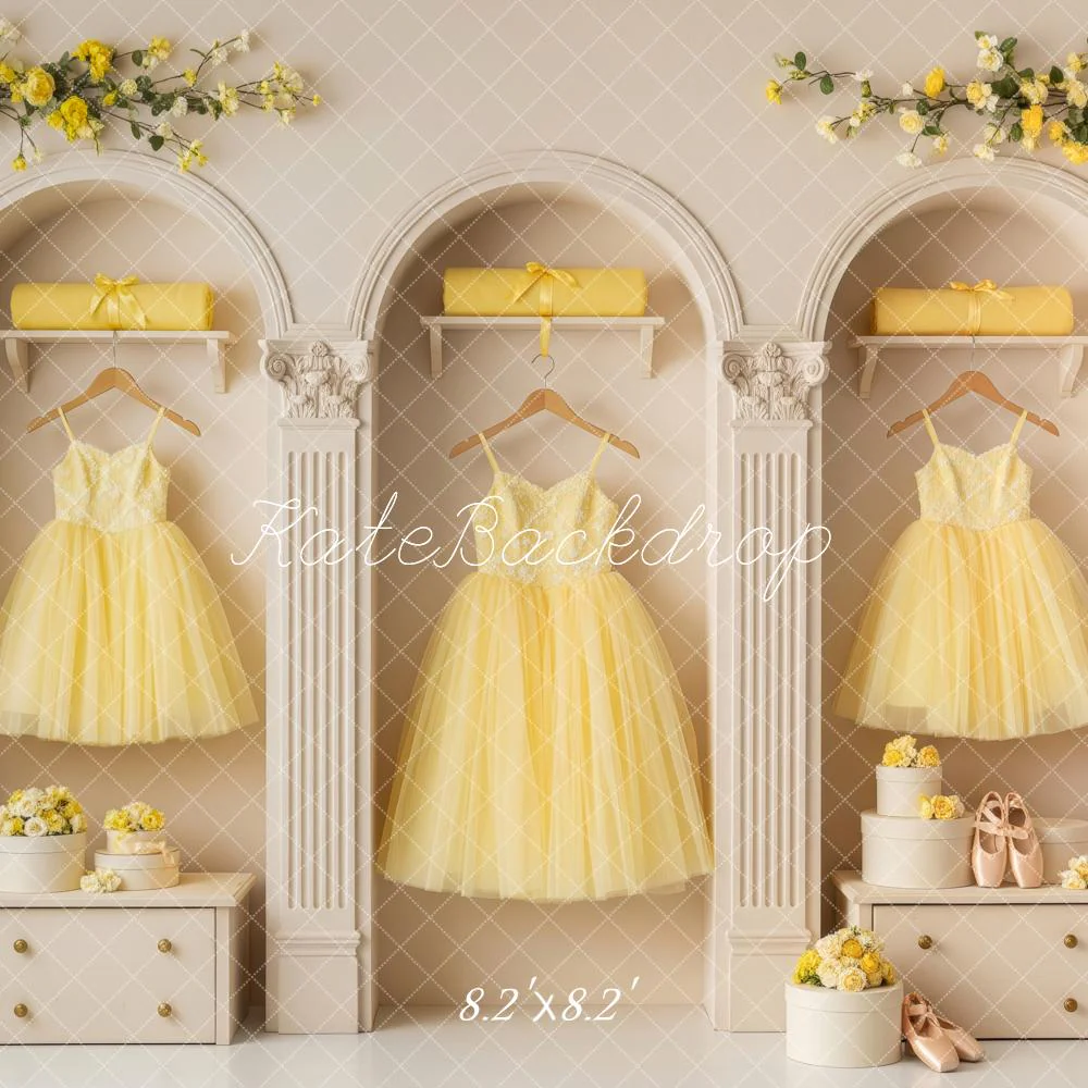 Kate Spring Arch Yellow Dresses Classical Backdrop Designed by Patty Robert - Image 5