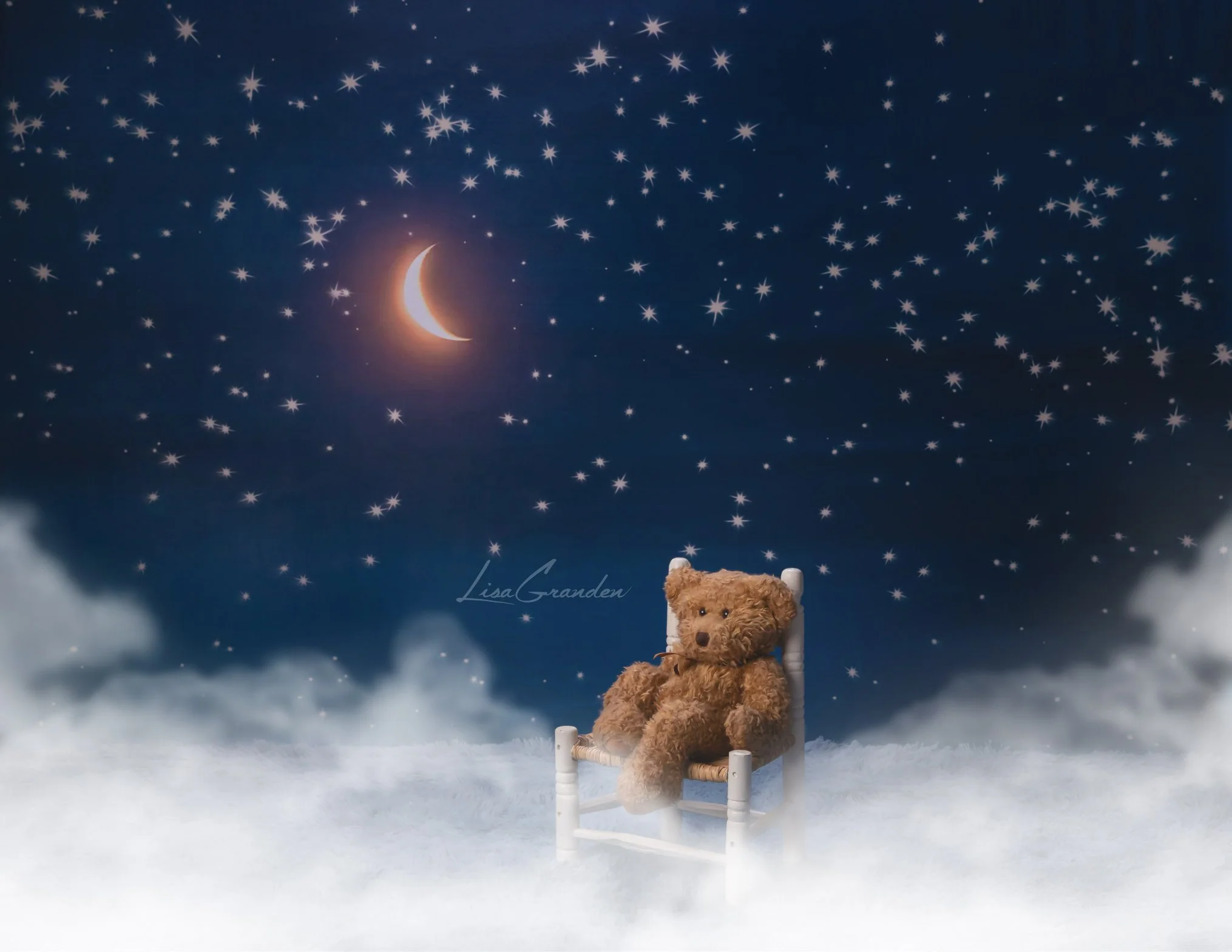 Kate Moon&Stars Backdrop for Photography Designed by Lisa Granden