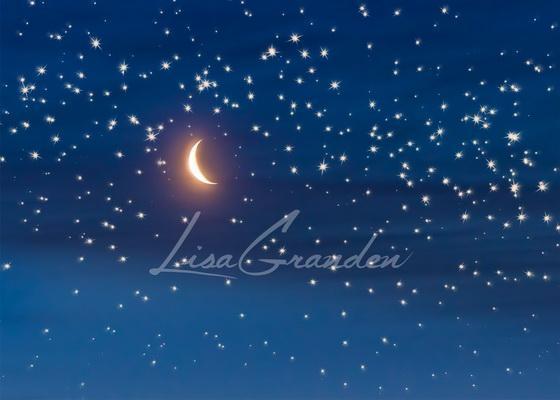Kate Moon&Stars Backdrop for Photography Designed by Lisa Granden - Image 2