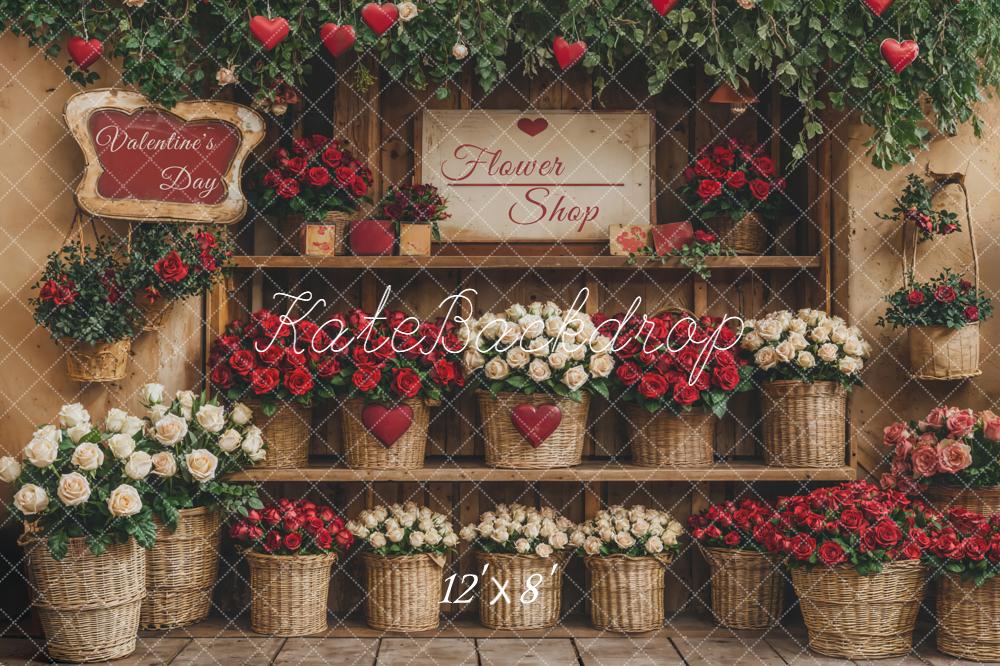 On Sale Kate Valentine Flower Shop Baskets Backdrop Designed by Emetselch - Image 8