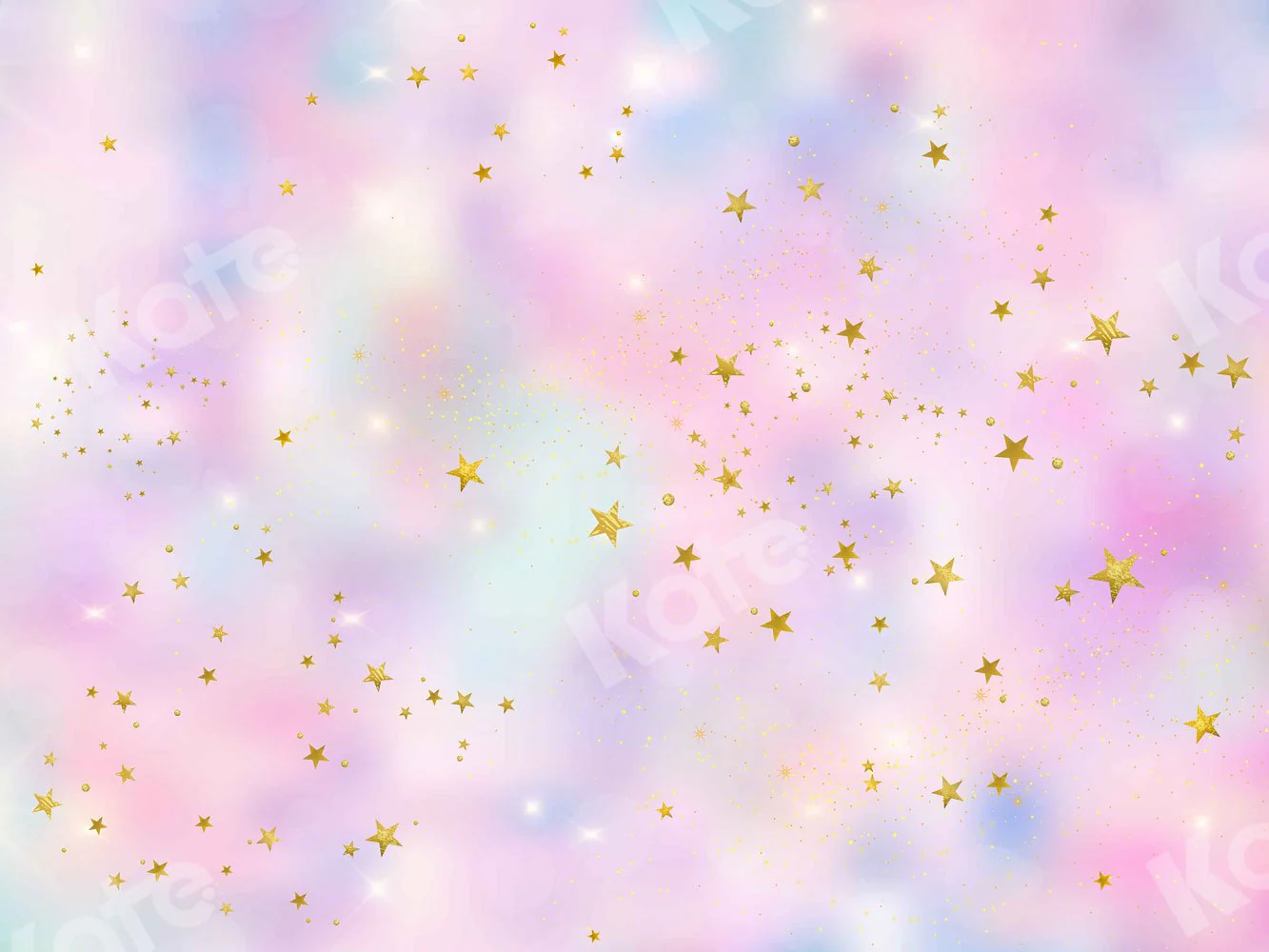 Kate Cake Smash Backdrop Pink Clouds Stars Backdrop Designed By JFCC