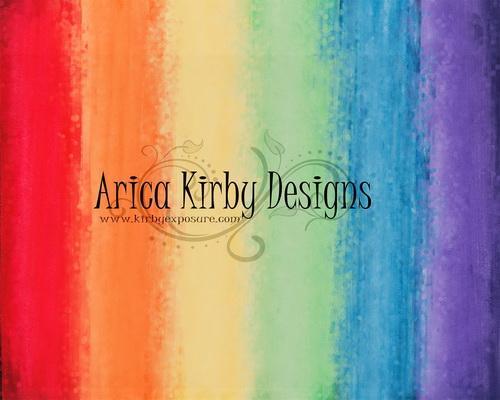 Kate Rainbow Watercolor Wall Bokeh Backdrop Designed by Arica Kirby