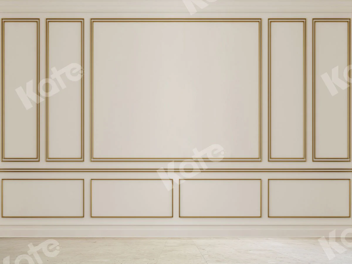 Kate Retro Wall Gold Edge Backdrop for Photography