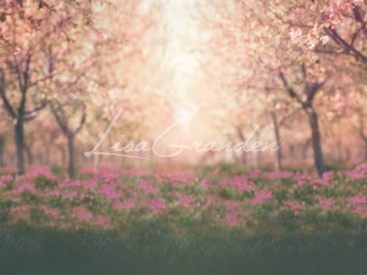 Kate Spring Cherry Blossoms Orchard Backdrop for Photography Designed by Lisa Granden - Image 2