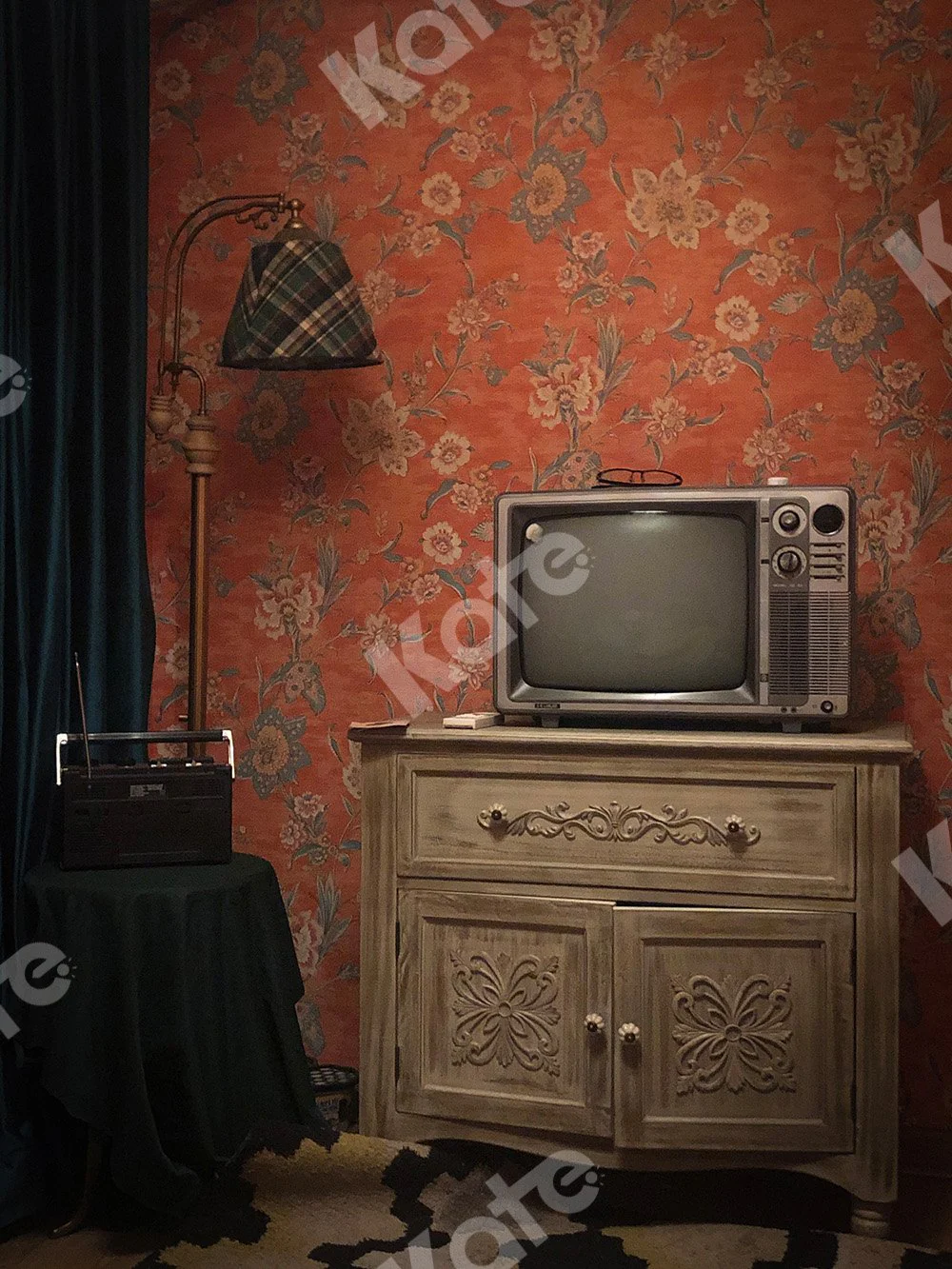 Kate Indoor Backdrop TV Set 80's Room Designed by Emetselch