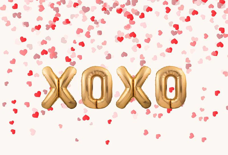 Kate Valentine's Day XOXO Backdrop for Photography