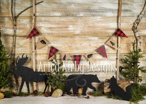 Kate Woodland Set White Wood Backdrop Designed by Arica Kirby
